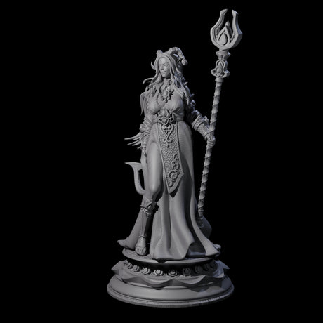Blessed Tiefling Wizard Miniature for Dungeons and Dragons, Pathfinder or other TTRPGs