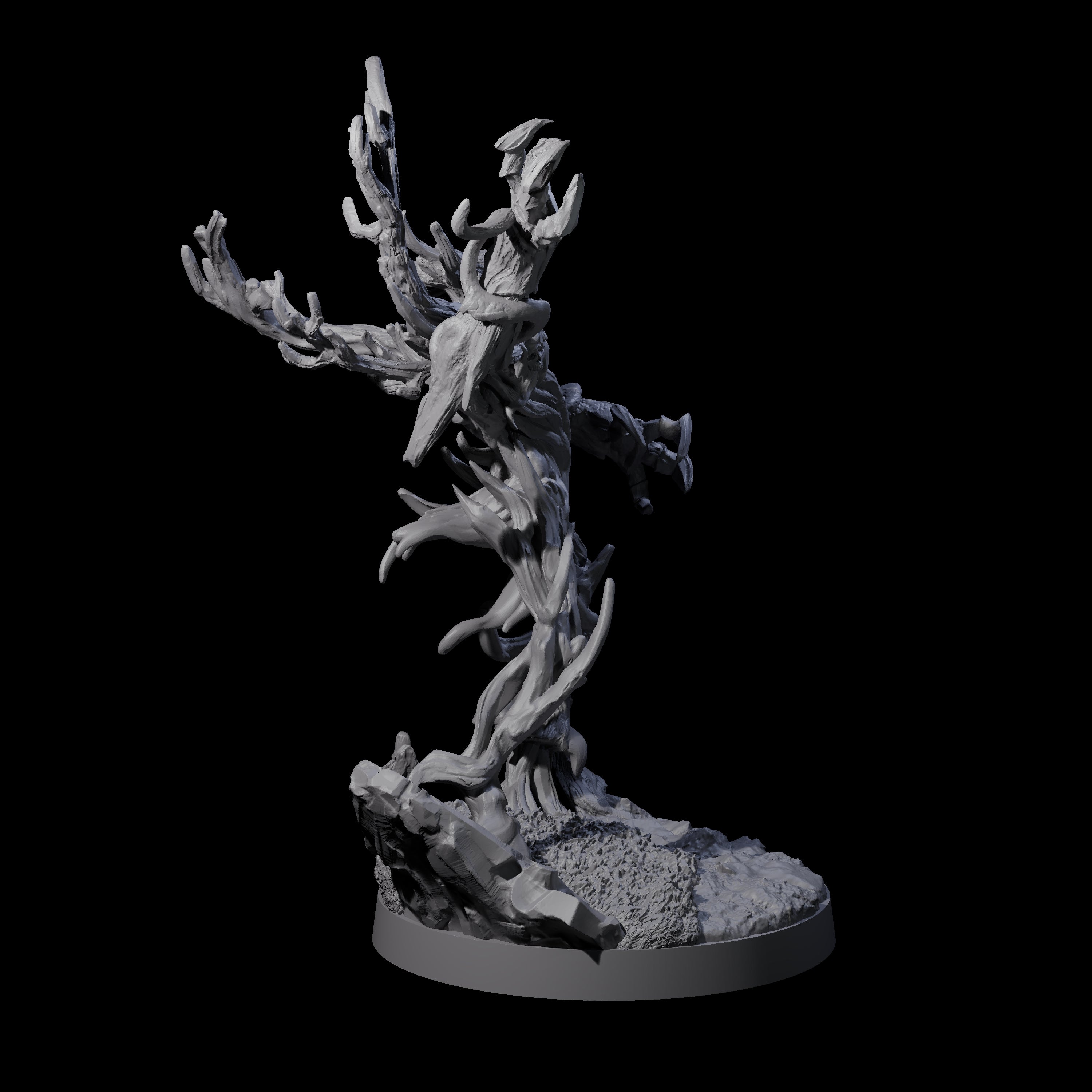 Blighted Treant Stalker B Miniature for Dungeons and Dragons, Pathfinder or other TTRPGs