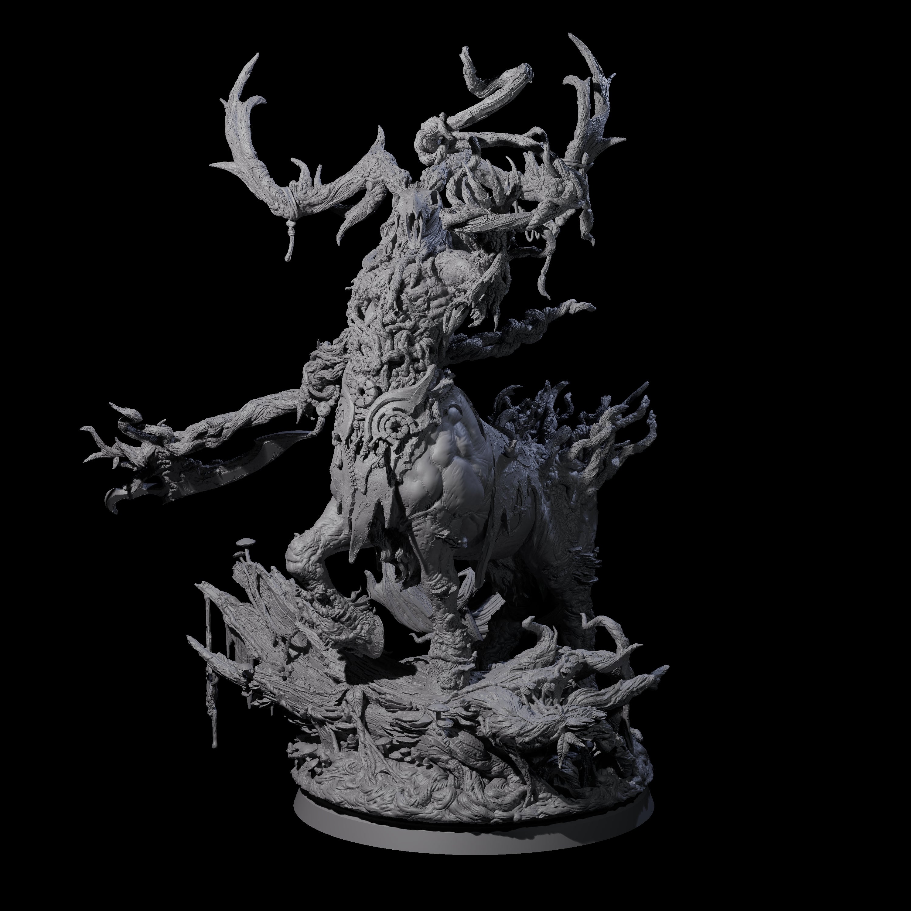 Blighted Wild Hunt Fey Master Miniature for Dungeons and Dragons, Pathfinder or other TTRPGs