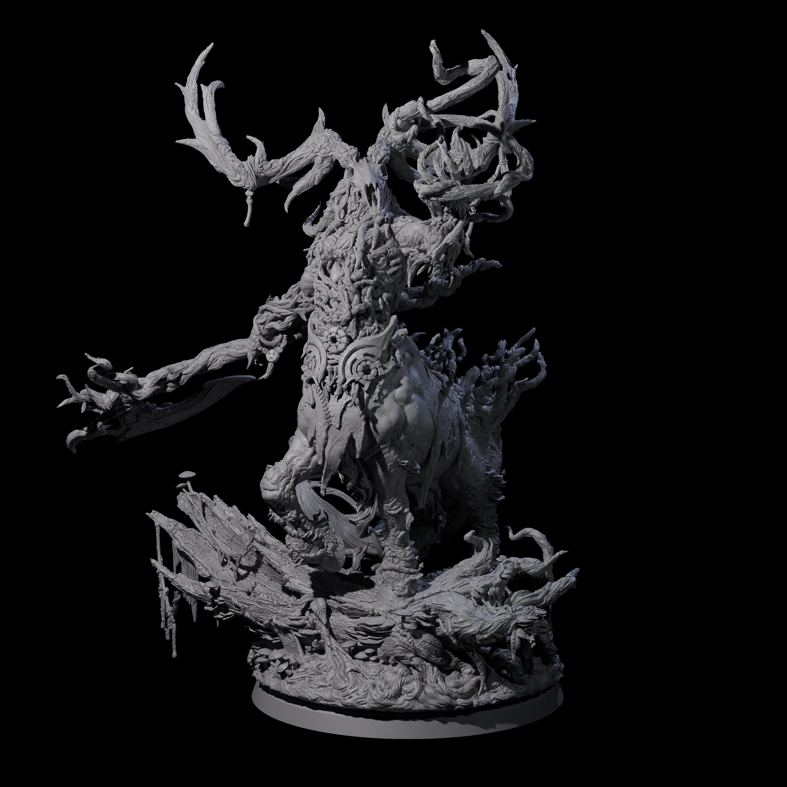 Blighted Wild Hunt Fey Master Miniature for Dungeons and Dragons, Pathfinder or other TTRPGs