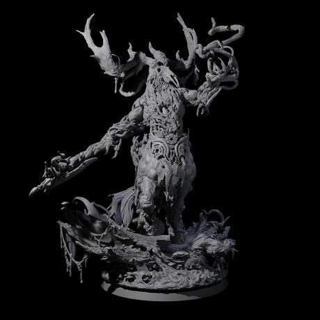 Blighted Wild Hunt Fey Master Miniature for Dungeons and Dragons, Pathfinder or other TTRPGs