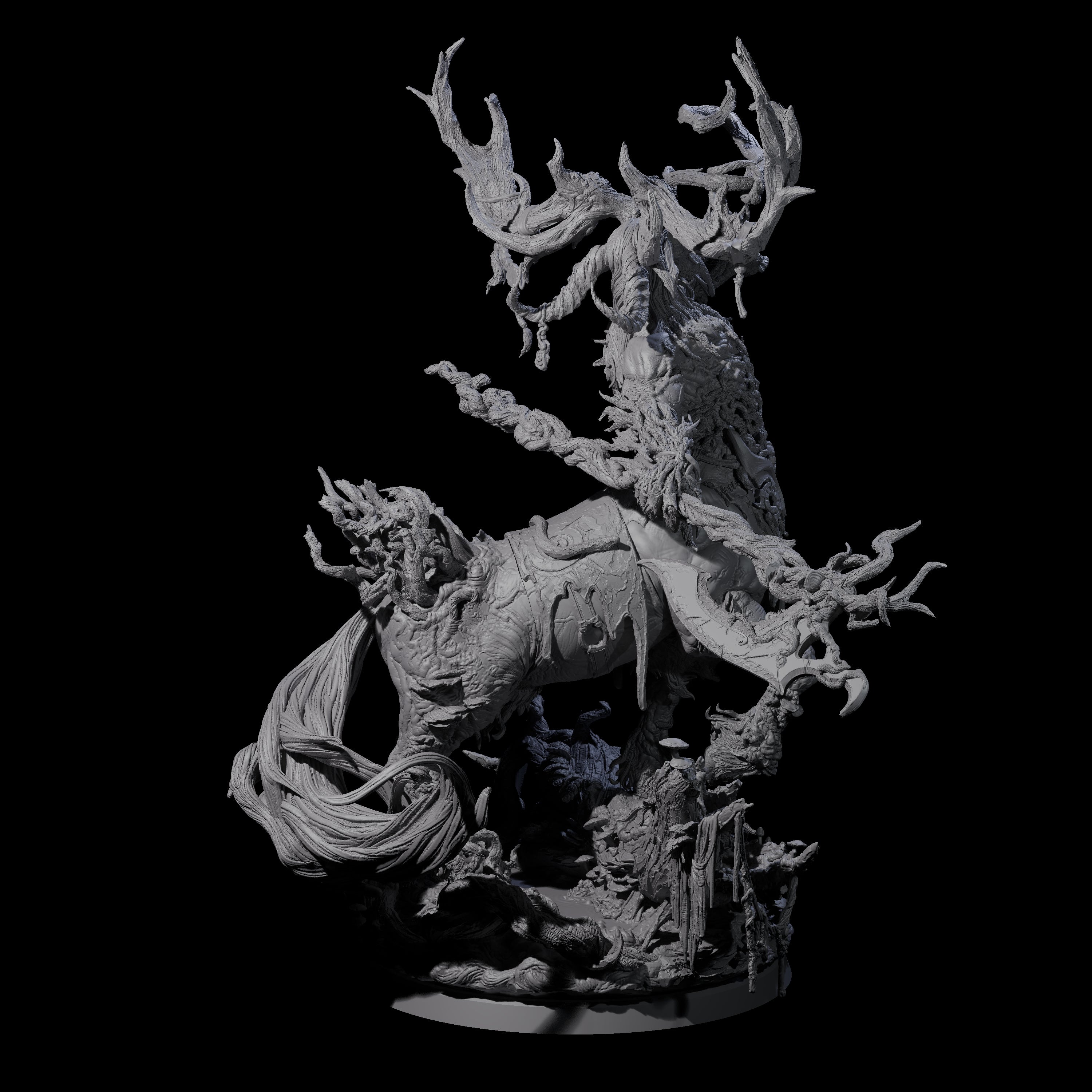 Blighted Wild Hunt Fey Master Miniature for Dungeons and Dragons, Pathfinder or other TTRPGs