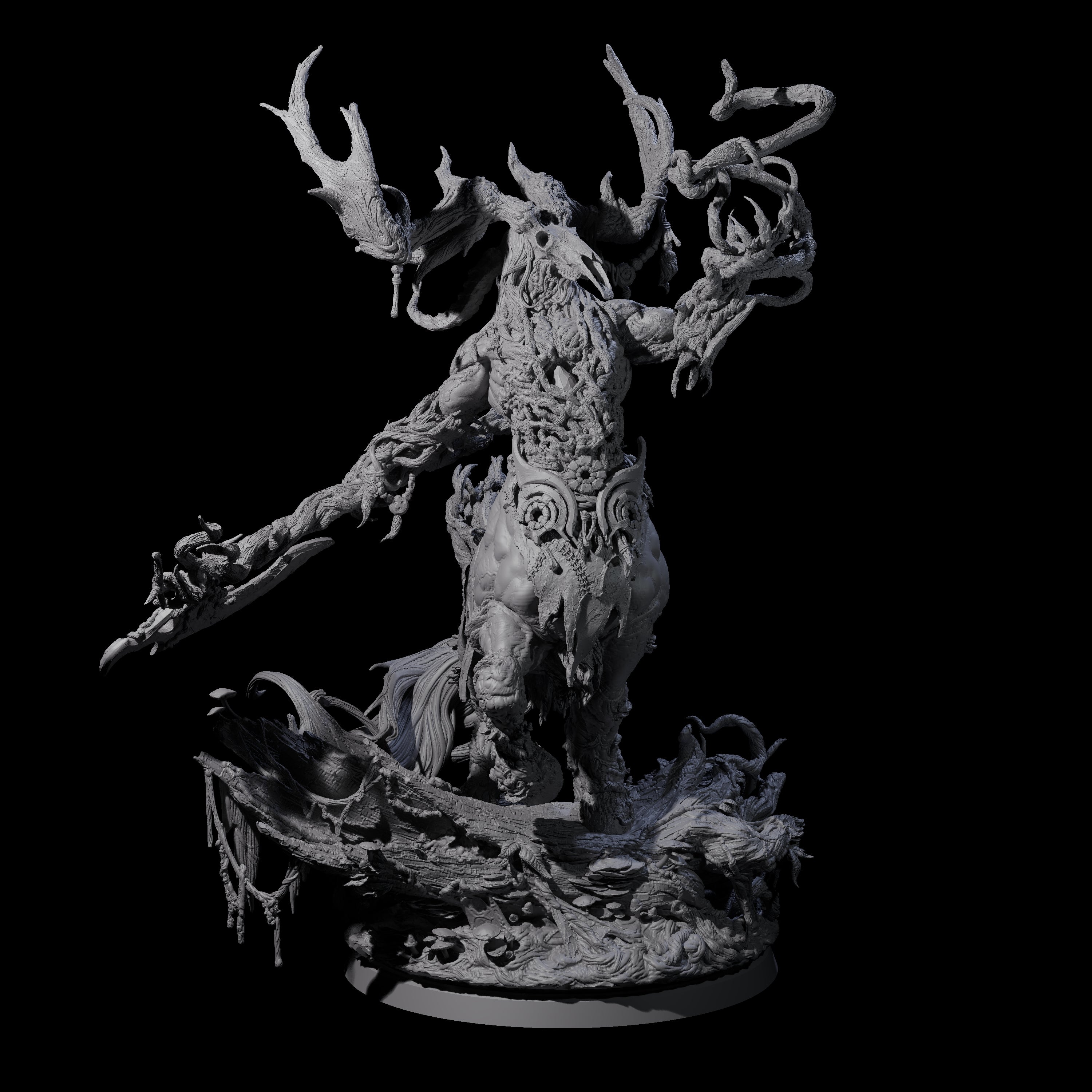 Blighted Wild Hunt Fey Master Miniature for Dungeons and Dragons, Pathfinder or other TTRPGs