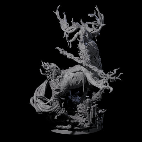 Blighted Wild Hunt Fey Master Miniature for Dungeons and Dragons, Pathfinder or other TTRPGs