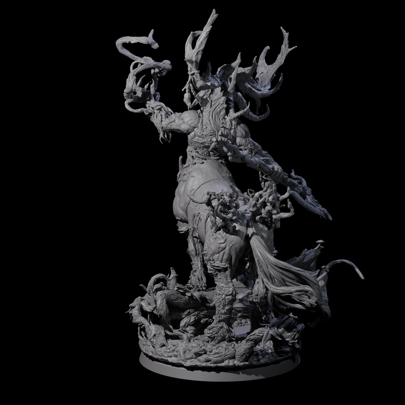 Blighted Wild Hunt Fey Master Miniature for Dungeons and Dragons, Pathfinder or other TTRPGs