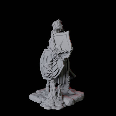 Blind Paladin Miniature for Dungeons and Dragons, Pathfinder or other TTRPGs