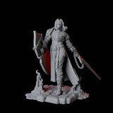 Blind Paladin Miniature for Dungeons and Dragons, Pathfinder or other TTRPGs
