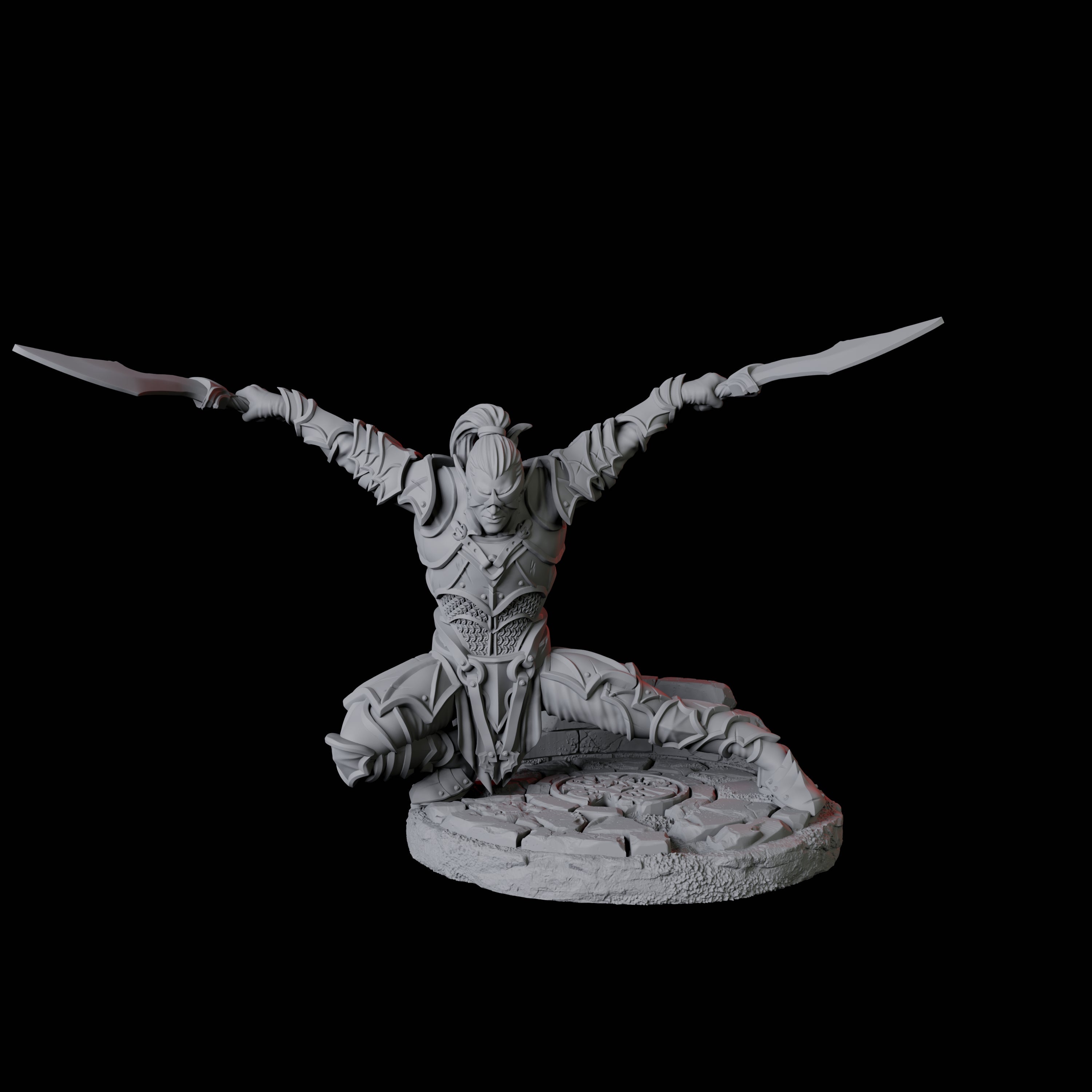 Blind Sword Warrior A Miniature for Dungeons and Dragons, Pathfinder or other TTRPGs