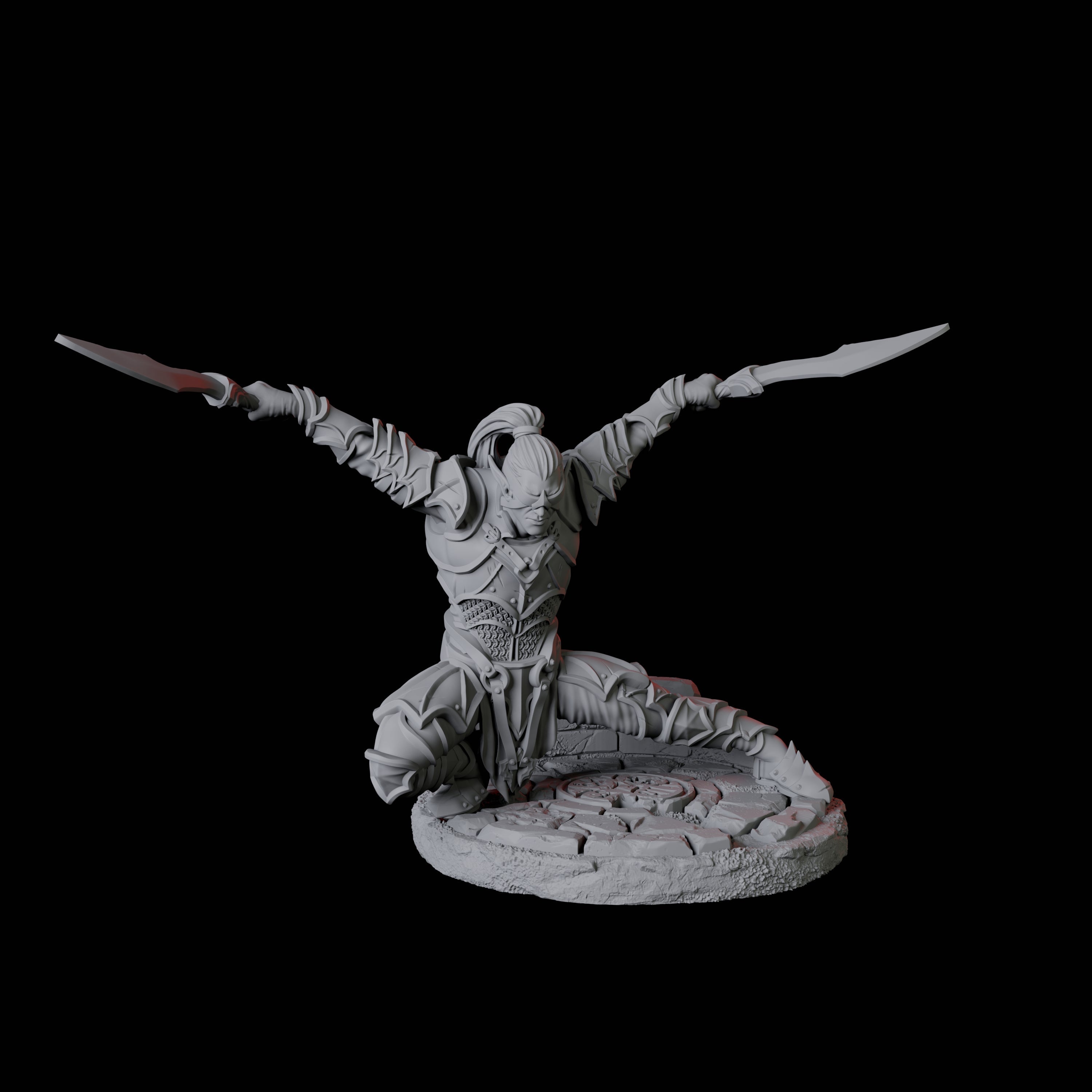 Blind Sword Warrior A Miniature for Dungeons and Dragons, Pathfinder or other TTRPGs