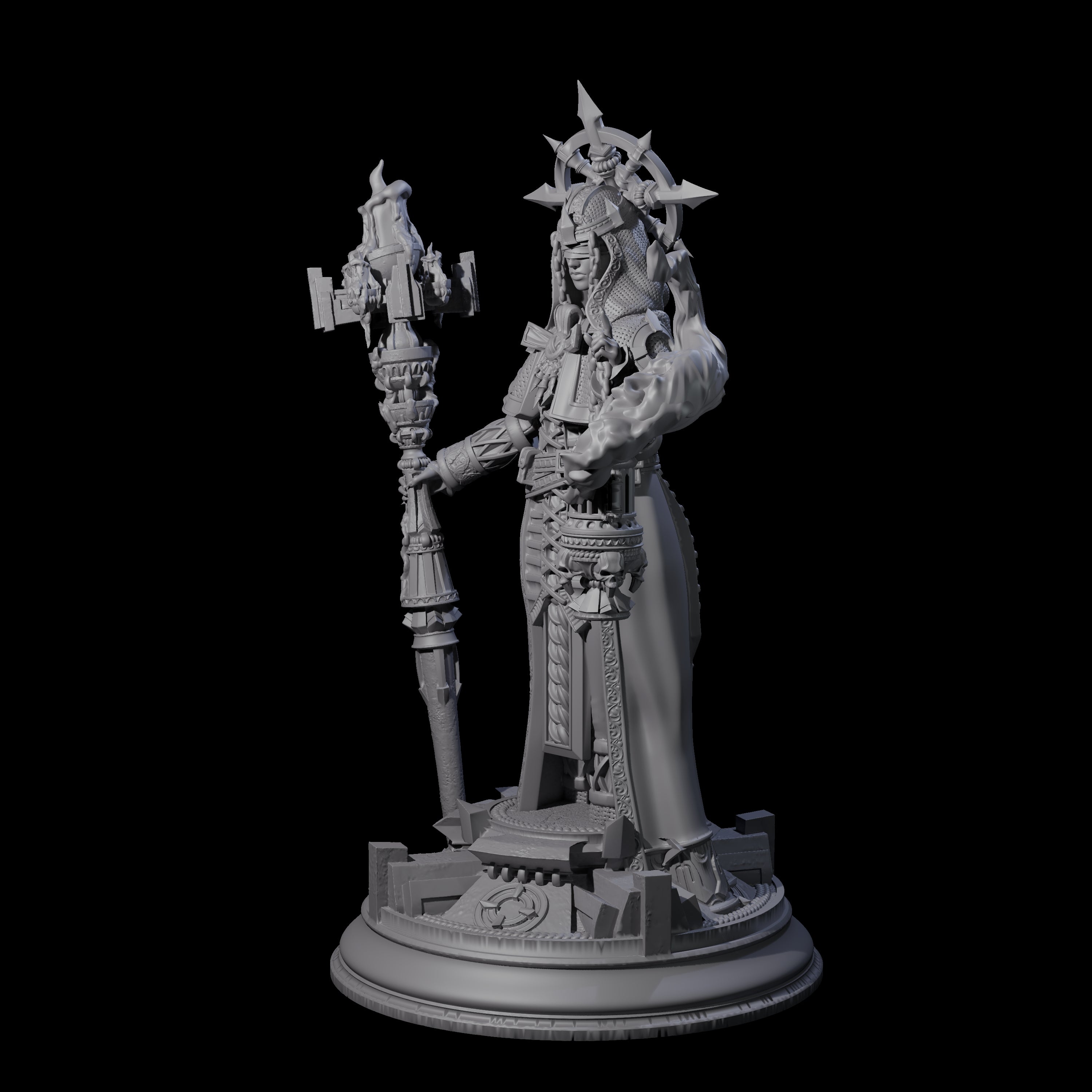 Blind Zealot Miniature for Dungeons and Dragons, Pathfinder or other TTRPGs