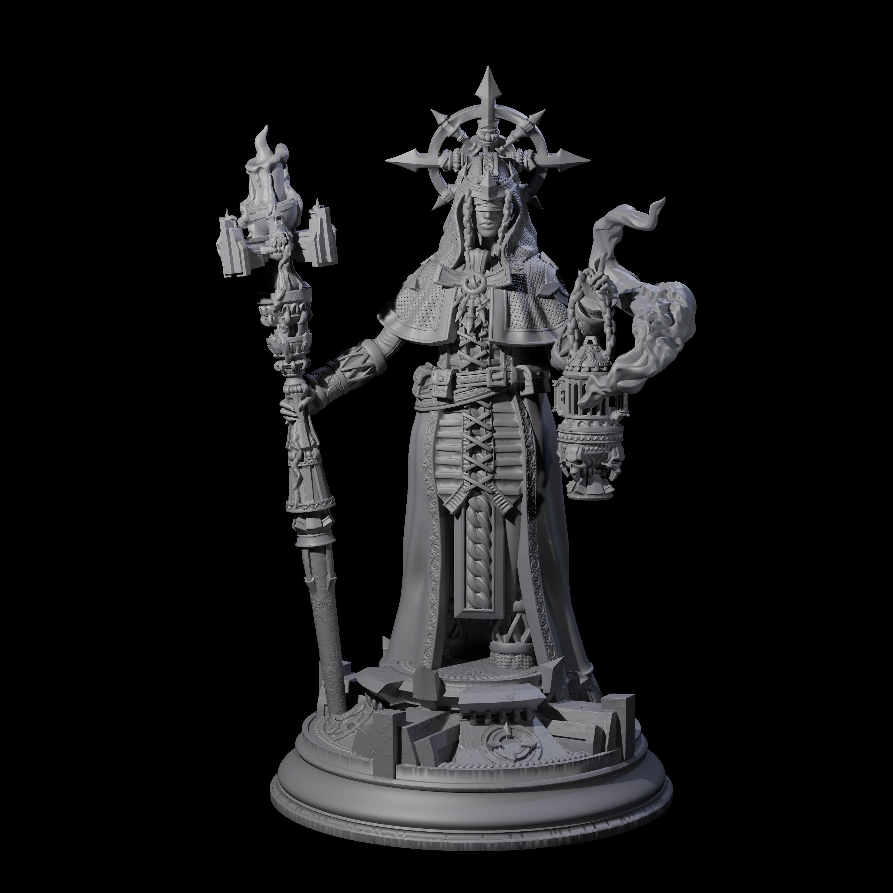 Blind Zealot Miniature for Dungeons and Dragons, Pathfinder or other TTRPGs