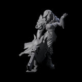 Blinded Dragon Guard Fighter Miniature for Dungeons and Dragons, Pathfinder or other TTRPGs