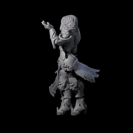 Blinded Dragon Guard Fighter Miniature for Dungeons and Dragons, Pathfinder or other TTRPGs