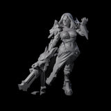 Blinded Dragon Guard Fighter Miniature for Dungeons and Dragons, Pathfinder or other TTRPGs