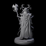 Blindfolded Dark Elf Witch A Miniature for Dungeons and Dragons, Pathfinder or other TTRPGs