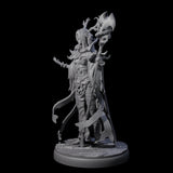 Blindfolded Dark Elf Witch A Miniature for Dungeons and Dragons, Pathfinder or other TTRPGs