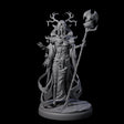 Blindfolded Dark Elf Witch A Miniature for Dungeons and Dragons, Pathfinder or other TTRPGs