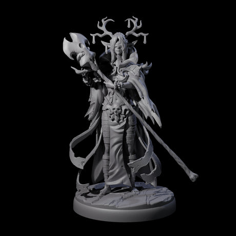Blindfolded Dark Elf Witch Coven Miniature for Dungeons and Dragons, Pathfinder or other TTRPGs