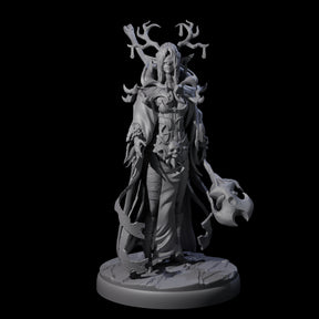 Blindfolded Dark Elf Witch D Miniature for Dungeons and Dragons, Pathfinder or other TTRPGs