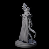 Blindfolded Dark Elf Witch F Miniature for Dungeons and Dragons, Pathfinder or other TTRPGs