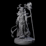 Blindfolded Dark Elf Witch F Miniature for Dungeons and Dragons, Pathfinder or other TTRPGs