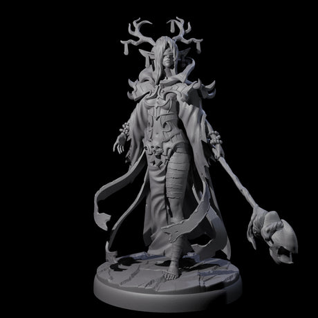 Blindfolded Dark Elf Witch G Miniature for Dungeons and Dragons, Pathfinder or other TTRPGs
