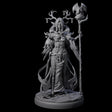 Blindfolded Dark Elf Witch H Miniature for Dungeons and Dragons, Pathfinder or other TTRPGs