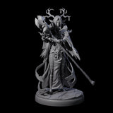 Blindfolded Dark Elf Witch J Miniature for Dungeons and Dragons, Pathfinder or other TTRPGs