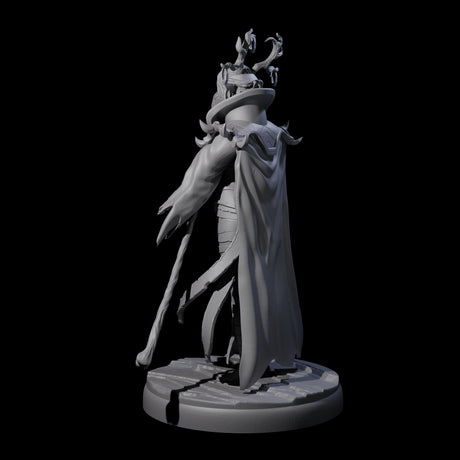 Blindfolded Dark Elf Witch J Miniature for Dungeons and Dragons, Pathfinder or other TTRPGs