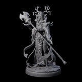 Blindfolded Dark Elf Witch J Miniature for Dungeons and Dragons, Pathfinder or other TTRPGs