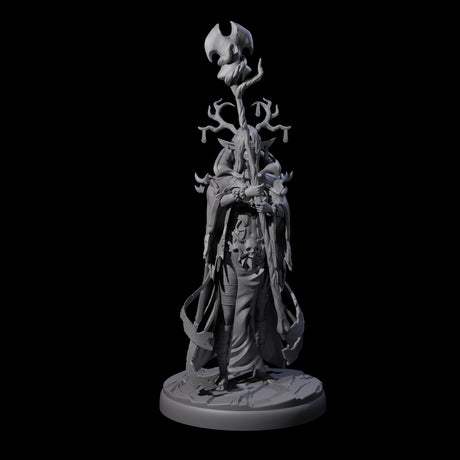 Blindfolded Dark Elf Witch K Miniature for Dungeons and Dragons, Pathfinder or other TTRPGs