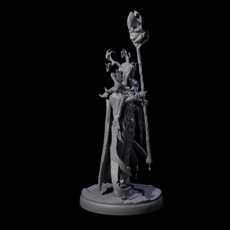 Blindfolded Dark Elf Witch K Miniature for Dungeons and Dragons, Pathfinder or other TTRPGs