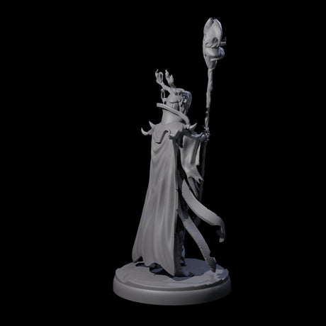Blindfolded Dark Elf Witch K Miniature for Dungeons and Dragons, Pathfinder or other TTRPGs