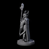 Blindfolded Dark Elf Witch K Miniature for Dungeons and Dragons, Pathfinder or other TTRPGs