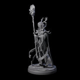 Blindfolded Dark Elf Witch K Miniature for Dungeons and Dragons, Pathfinder or other TTRPGs