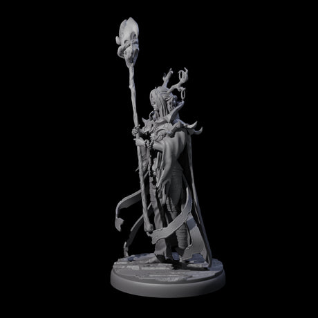 Blindfolded Dark Elf Witch K Miniature for Dungeons and Dragons, Pathfinder or other TTRPGs