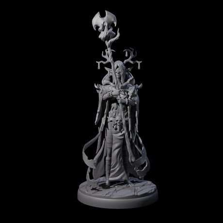 Blindfolded Dark Elf Witch K Miniature for Dungeons and Dragons, Pathfinder or other TTRPGs
