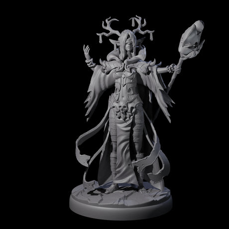 Blindfolded Dark Elf Witch L Miniature for Dungeons and Dragons, Pathfinder or other TTRPGs