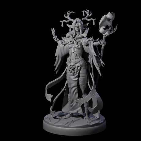 Blindfolded Dark Elf Witch L Miniature for Dungeons and Dragons, Pathfinder or other TTRPGs
