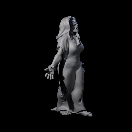 Blindfolded Zealot Miniature for Dungeons and Dragons, Pathfinder or other TTRPGs