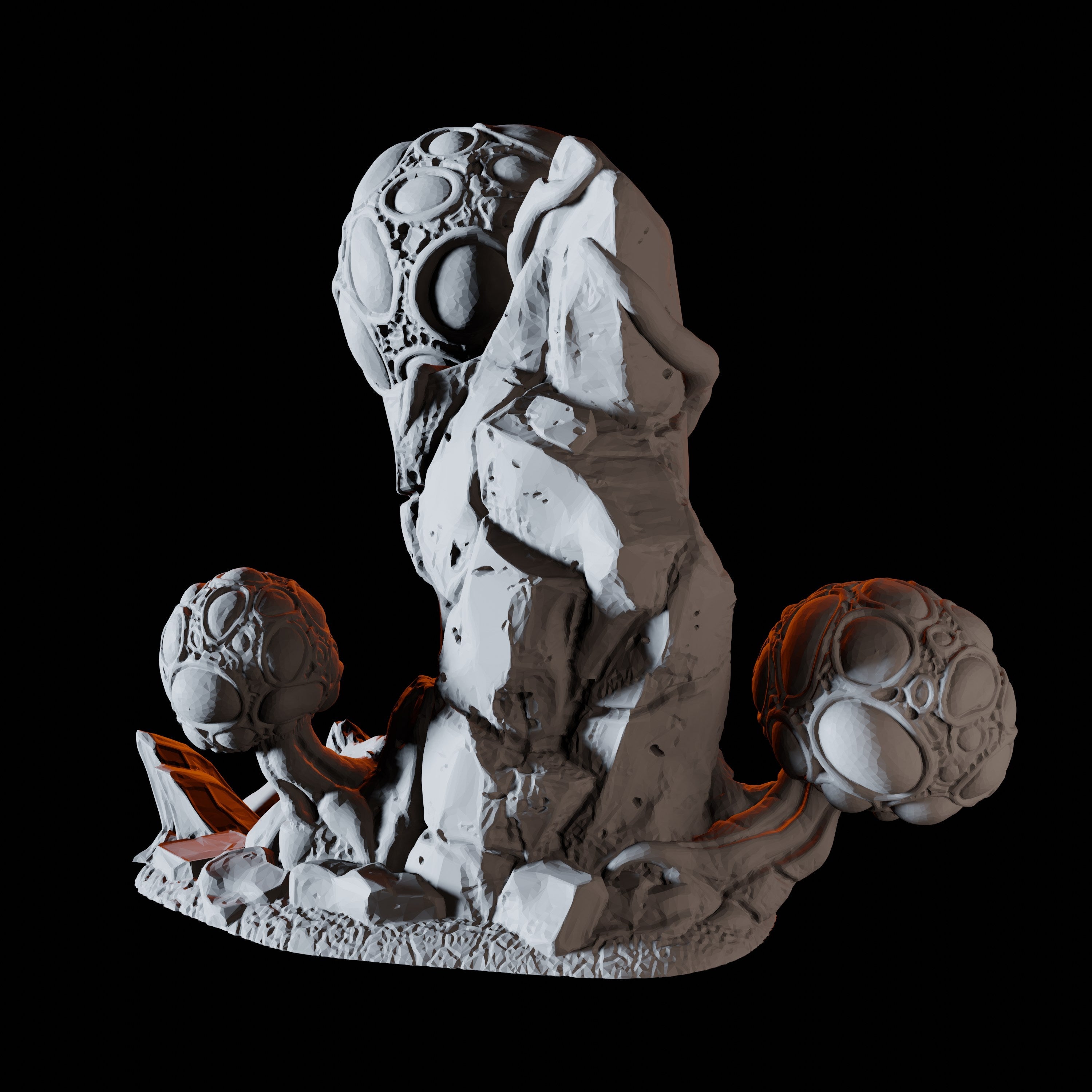 Blister Rock Mushroom Miniature for Dungeons and Dragons, Pathfinder or other TTRPGs