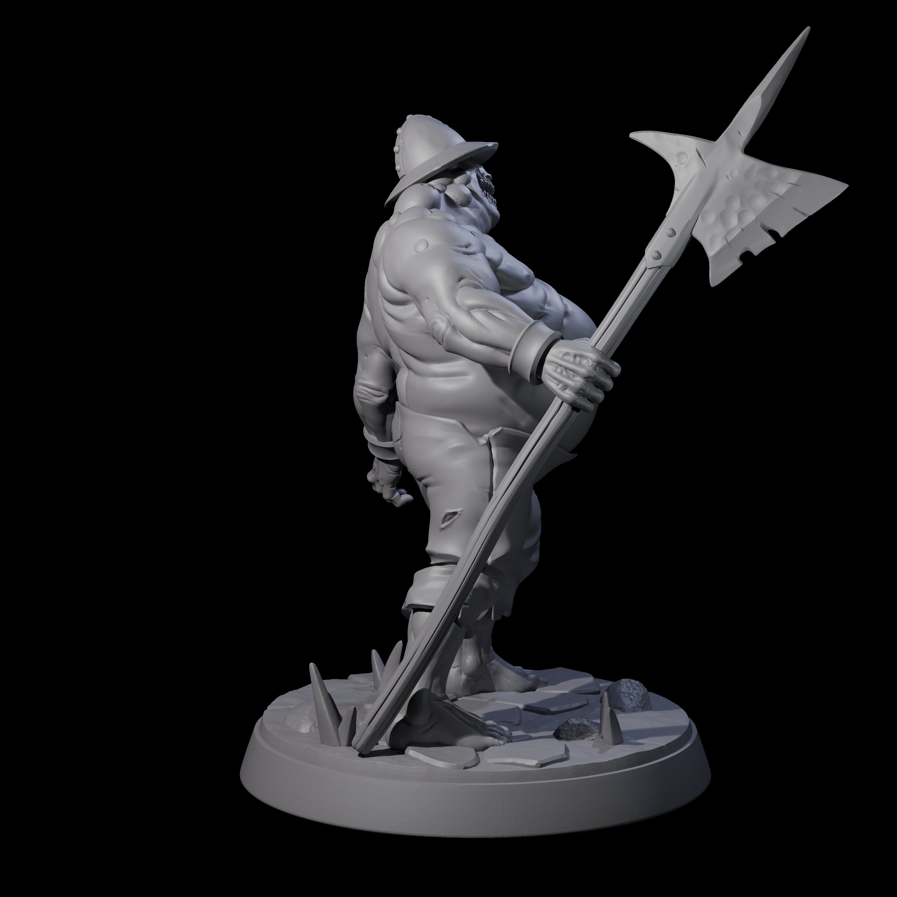 Bloated Stinky Zombie Guard A Miniature for Dungeons and Dragons, Pathfinder or other TTRPGs