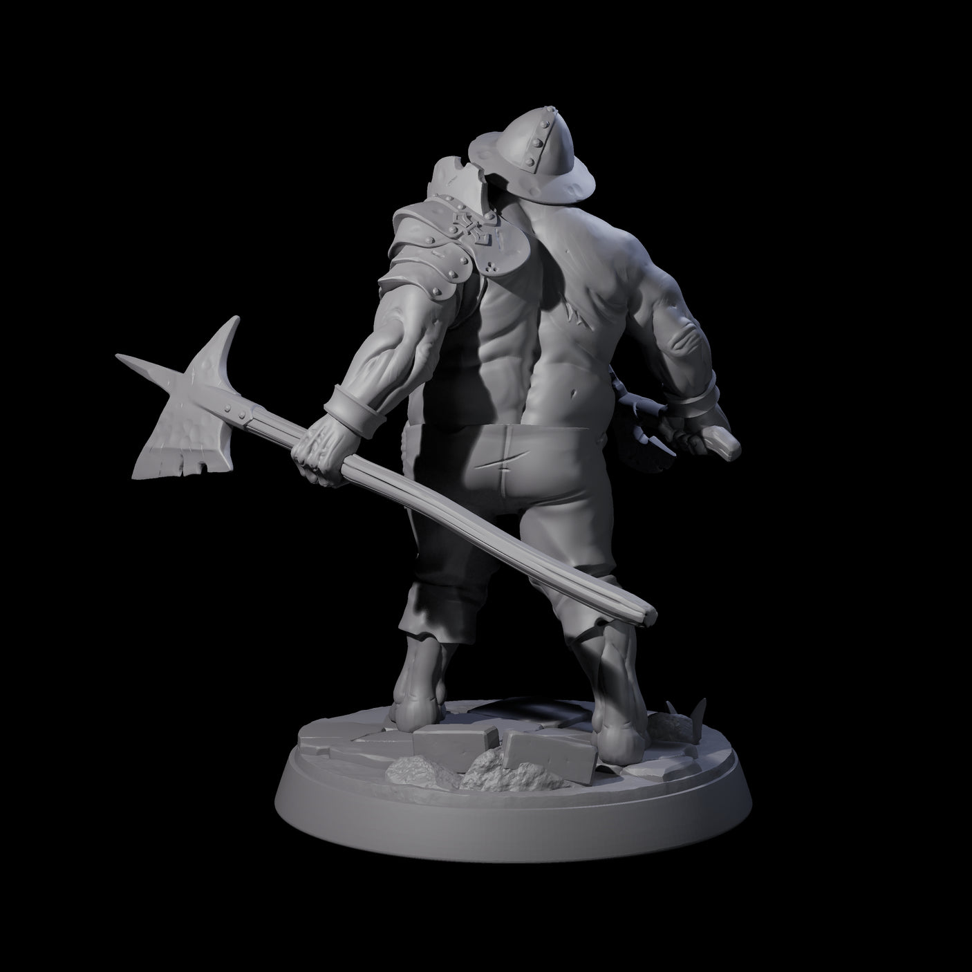 Bloated Stinky Zombie Guard C Miniature for Dungeons and Dragons, Pathfinder or other TTRPGs