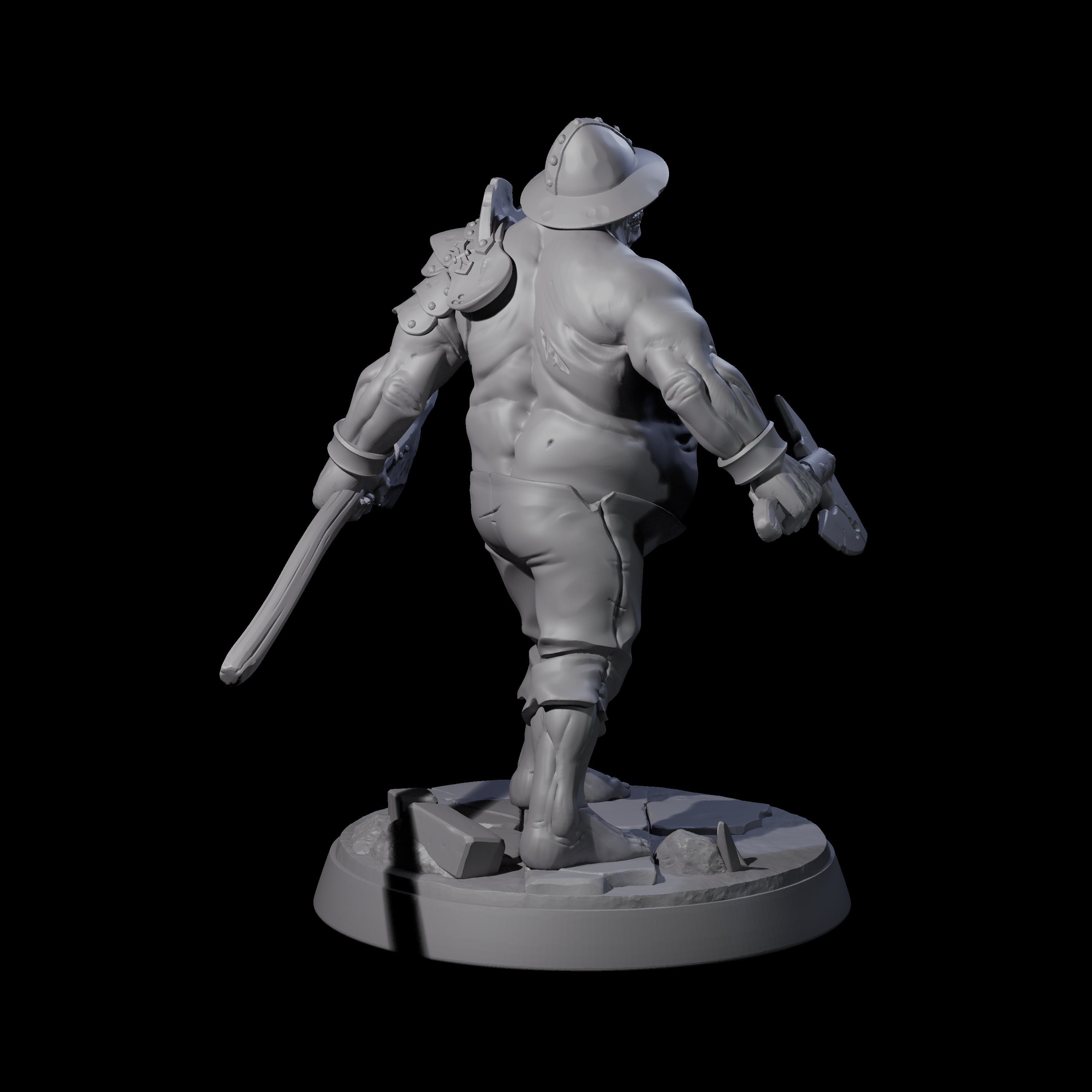 Bloated Stinky Zombie Guard C Miniature for Dungeons and Dragons, Pathfinder or other TTRPGs