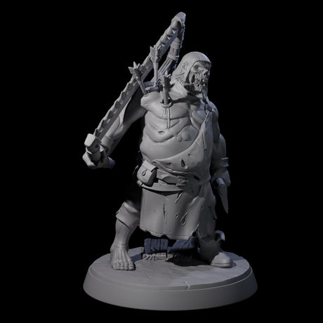 Bloated Stinky Zombie Guards Miniature for Dungeons and Dragons, Pathfinder or other TTRPGs