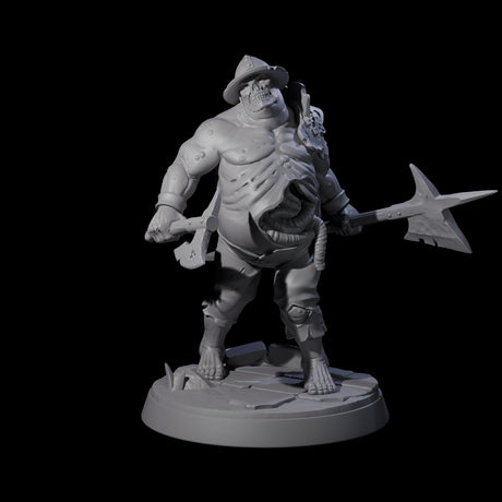 Bloated Stinky Zombie Guards Miniature for Dungeons and Dragons, Pathfinder or other TTRPGs