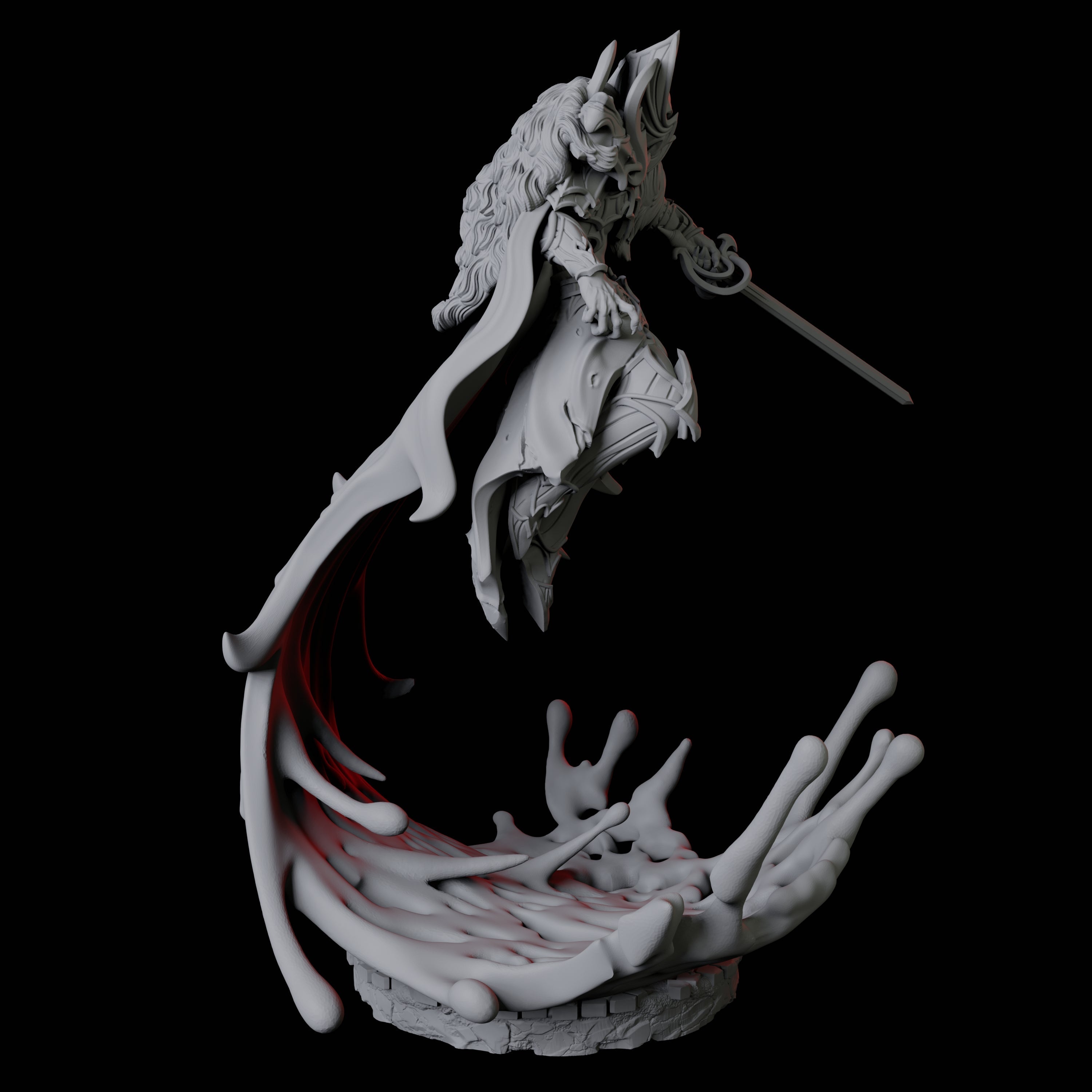 Blood Magic Vampire B Miniature for Dungeons and Dragons, Pathfinder or other TTRPGs