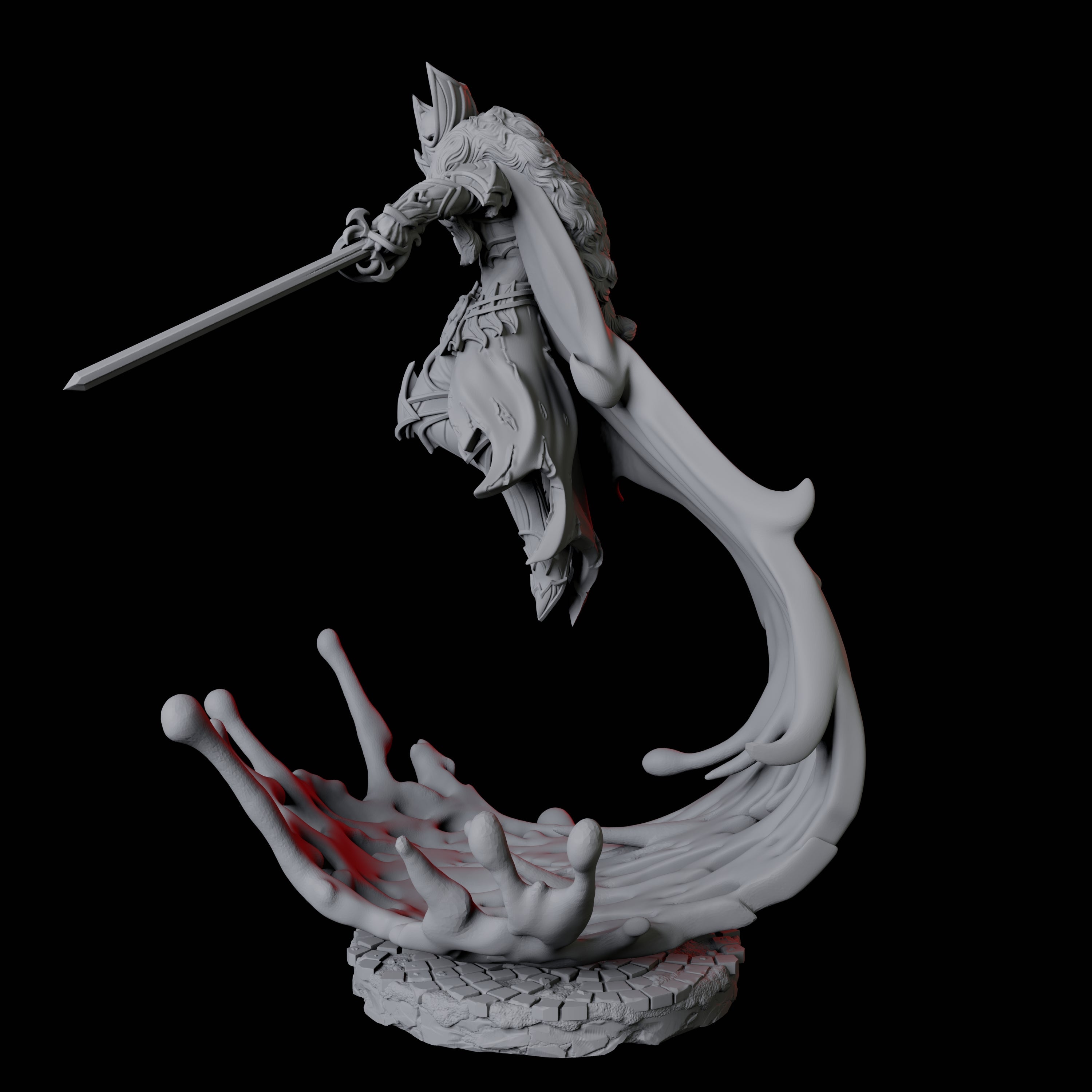 Blood Magic Vampire B Miniature for Dungeons and Dragons, Pathfinder or other TTRPGs