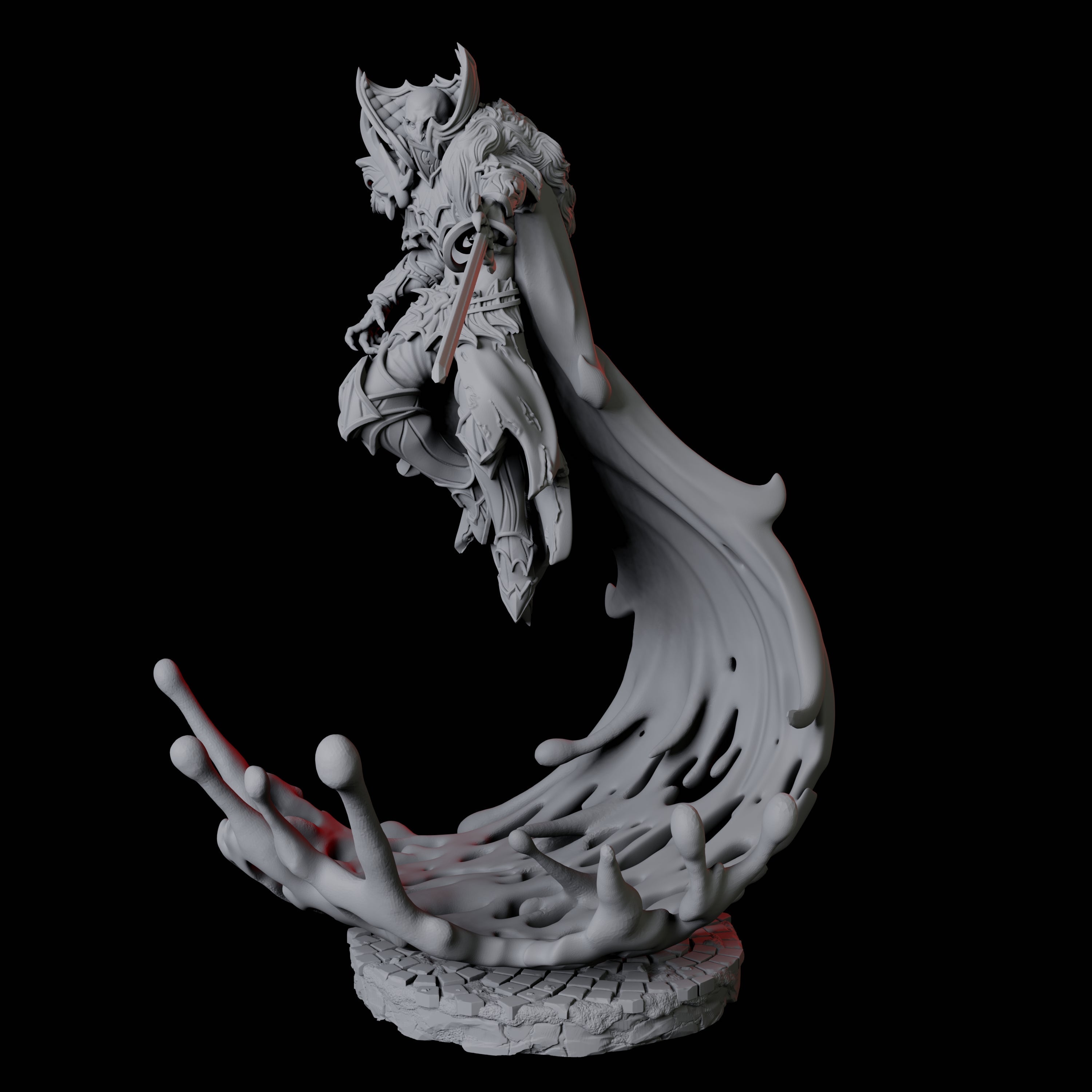 Blood Magic Vampire B Miniature for Dungeons and Dragons, Pathfinder or other TTRPGs