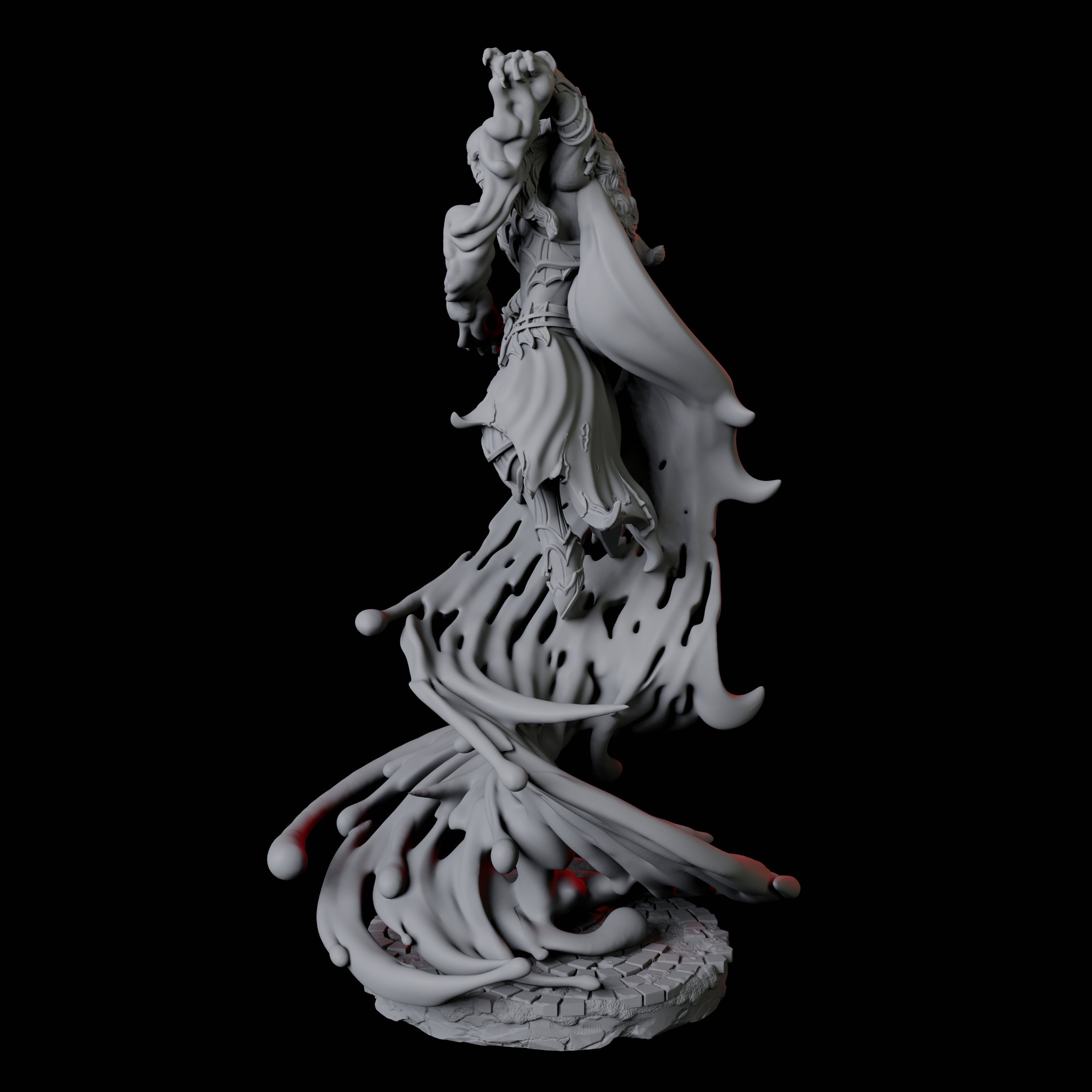 Blood Magic Vampire D Miniature for Dungeons and Dragons, Pathfinder or other TTRPGs